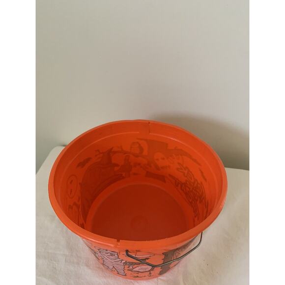 Shamrock Industries Plastic Halloween TRICK OR TREAT Candy Pail Bucket Vintage - Picture 6 of 8